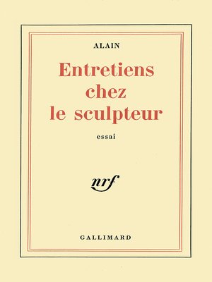 cover image of Entretiens chez le sculpteur